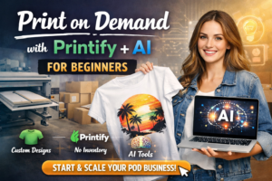 Print on Demand with Printify + AI for Beginners