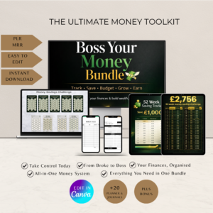 Boss Your Money Bundle | Budget & Savings Planner +PLR|MRR