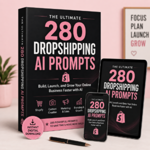 The Ultimate 280 Dropshipping AI Prompts Guide
