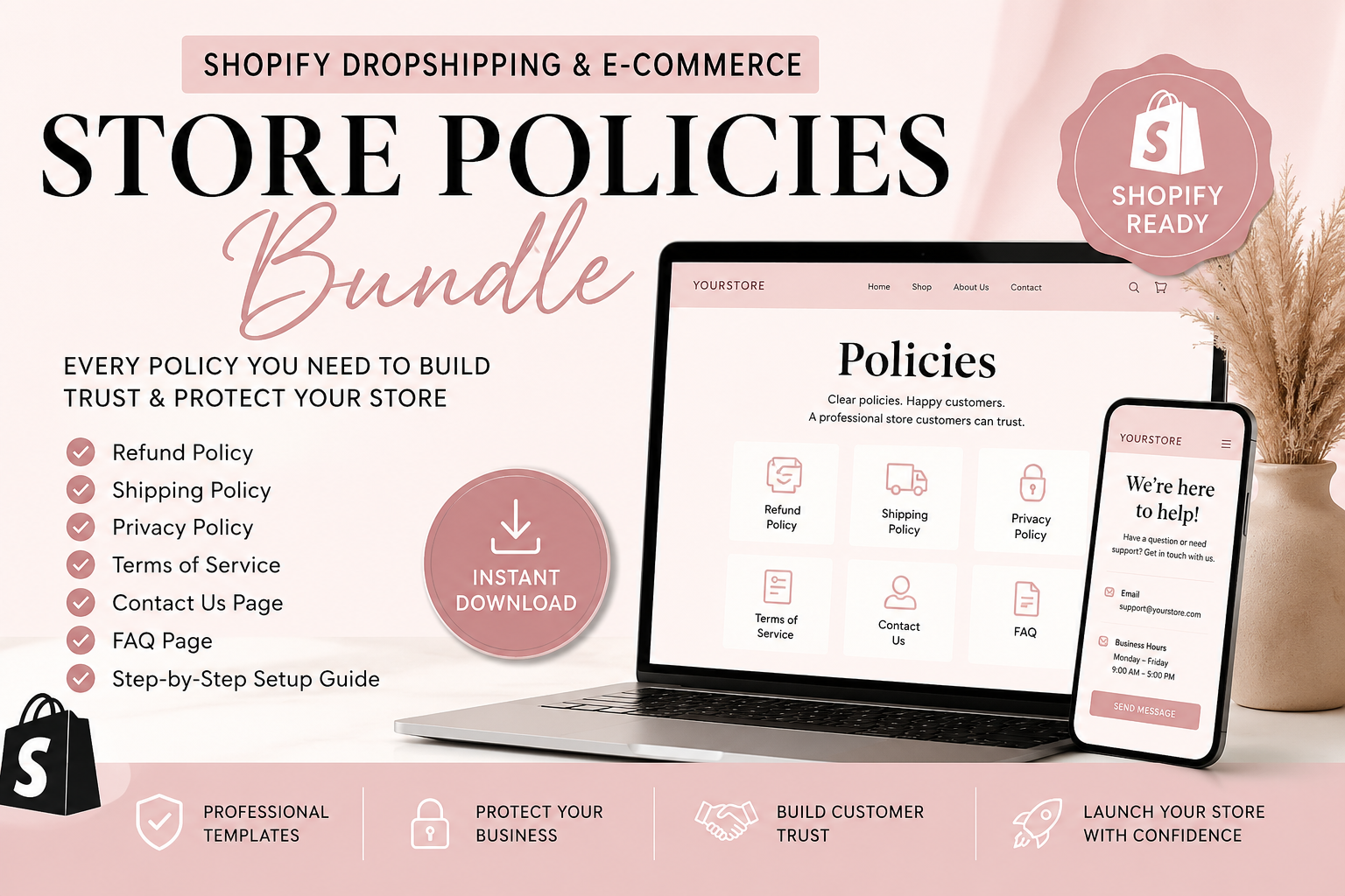 Shopify Dropshipping & E-commerce Store Policies Bundle